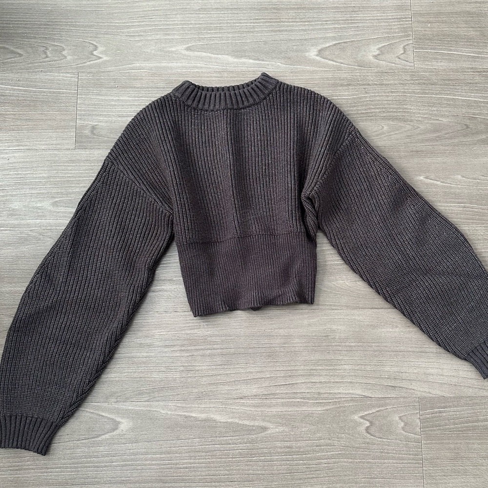REVOLVE NBD | Reversible Lace Up Sweater - Picture 5 of 5